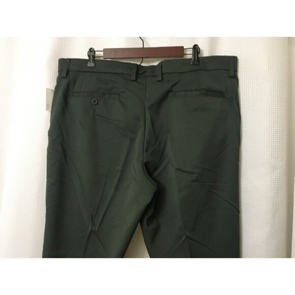 Amazon Essentials Casual Pants Men's Size 40W X 30L Green Flat Front - Picture 4 of 9